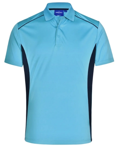 Picture of Winning Spirit, Mens Cooldry S/S Contrast Interlock Polo